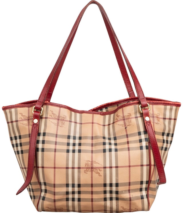 Burberry Burberry Nova-Check Haymarket Check Tote Shoulder Bag