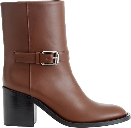 Burberry Burberry Brown Leather Ankle Boots