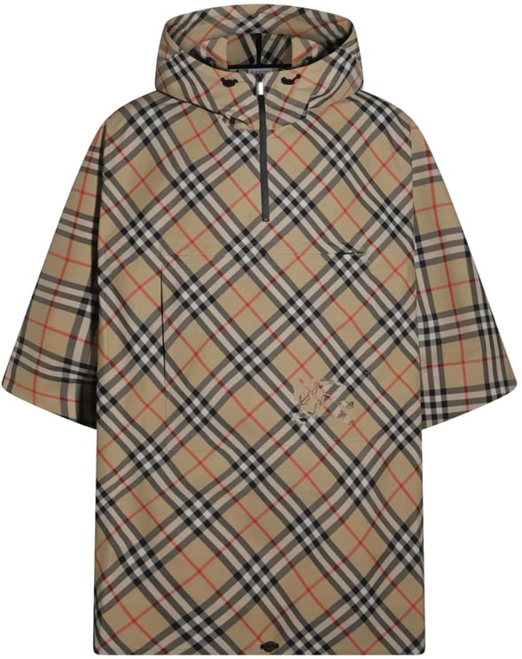 Burberry Cady Cape Beige Checkered Cape