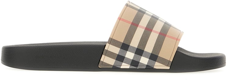 Burberry Burberry Black polyurethane slippers