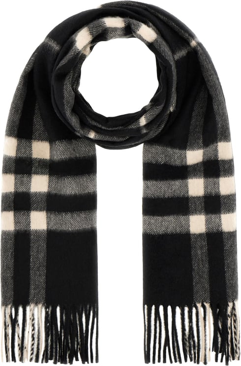 Burberry Burberry Embroidered cashmere reversible scarf