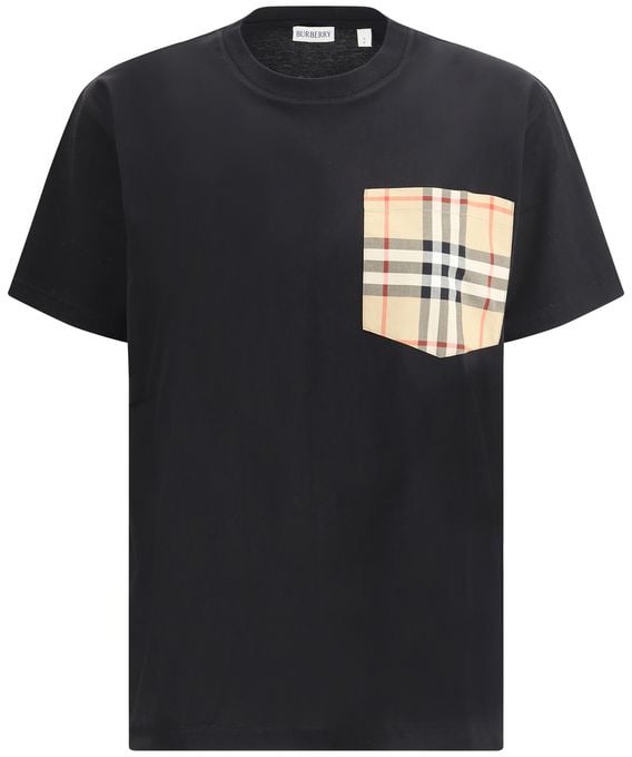 Burberry 'Check' T-Shirt – Black
