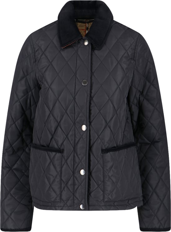 Burberry Black Diamond Quilted Classic Collar Jacket