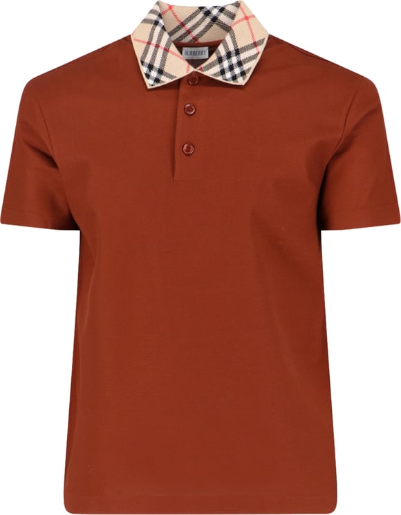 Burberry 'Check' Polo – Brown