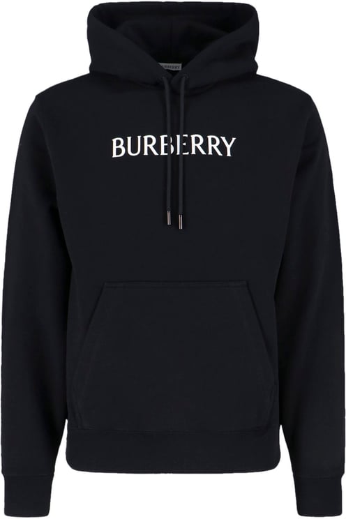Burberry Logo Hoodie – Black