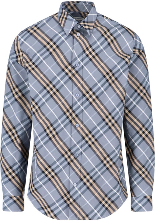 Burberry Multicolor Check Tailored Cotton Casual Shirt