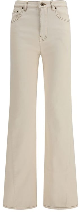 Burberry Burberry Beige Cotton Bootcut Jeans