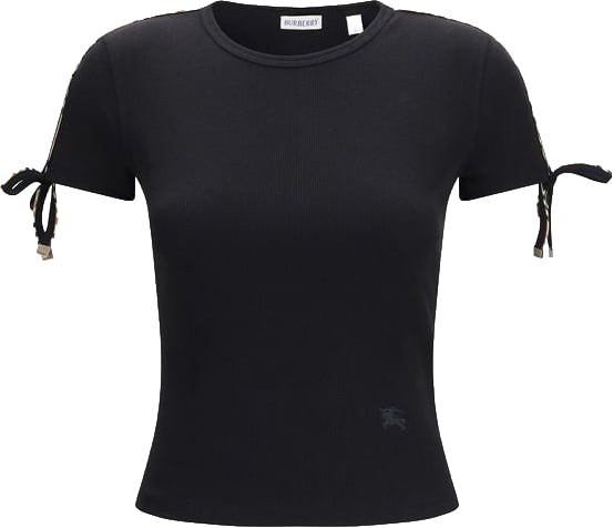 Burberry Burberry Black Cotton T-Shirt