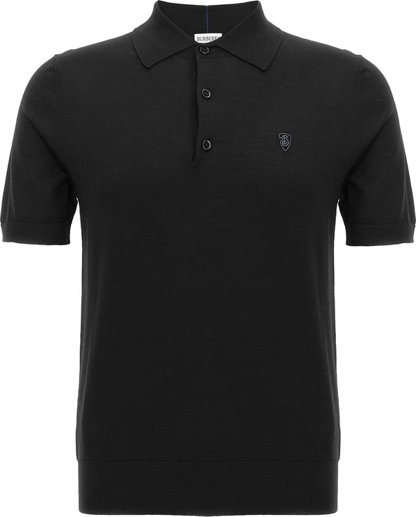 Burberry Burberry Black Wool Polo Shirt