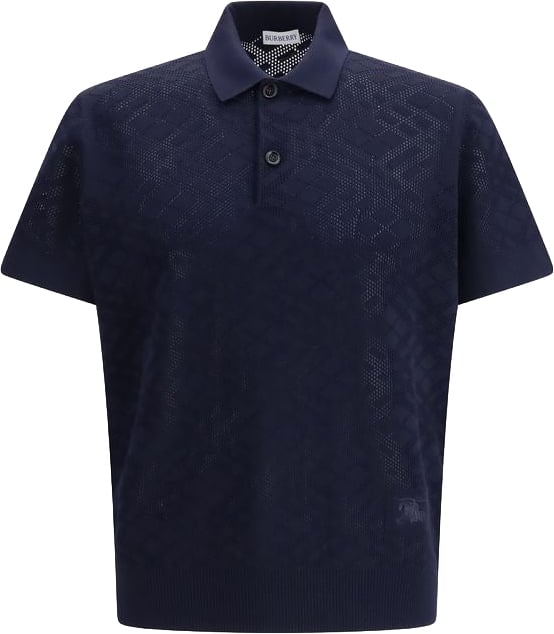 Burberry Burberry Blue Wool Polo Shirt