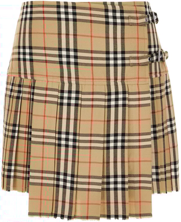 Burberry Burberry Embroidered wool mini skirt