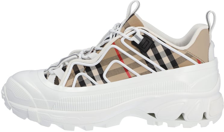 Burberry Arthur Sneakers In Check White