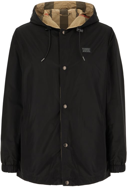 Burberry Burberry Black polyester reversible k-way