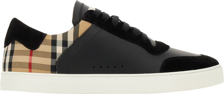 Burberry Burberry Multicolor fabric and leather sneakers