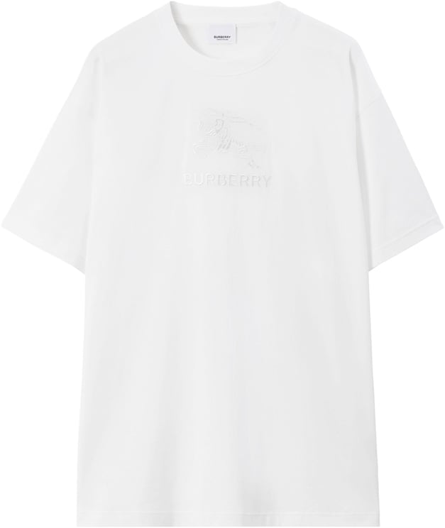 Burberry Tempah White Cotton Logo T-Shirt
