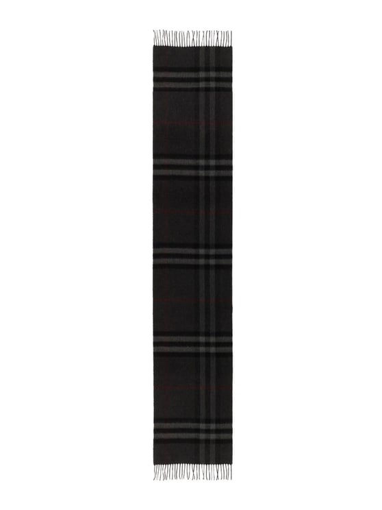 Burberry Neutrals Fringed Edges Cashmere Scarf