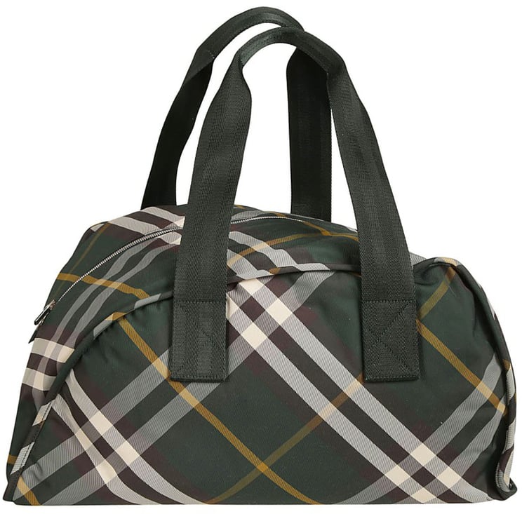 Burberry Structured Check Pattern Bag