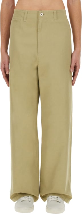 Burberry High-Waisted Straight Leg Pants