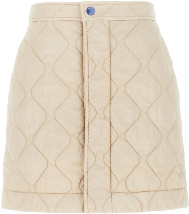 Burberry Burberry Sand nylon padded mini skirt