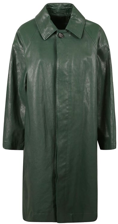 Burberry Calf Grain Leather Coat