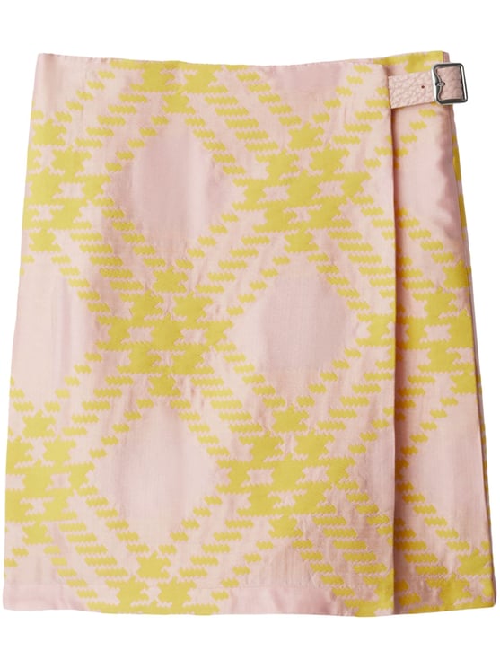 Burberry Check Jacquard Silk Cotton Kilt