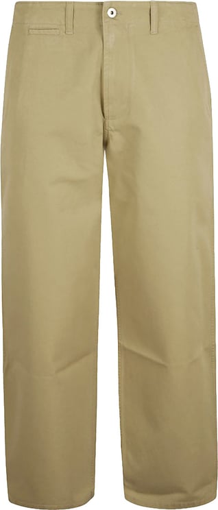 Burberry Straight-Leg Cotton Trousers With Button Closure