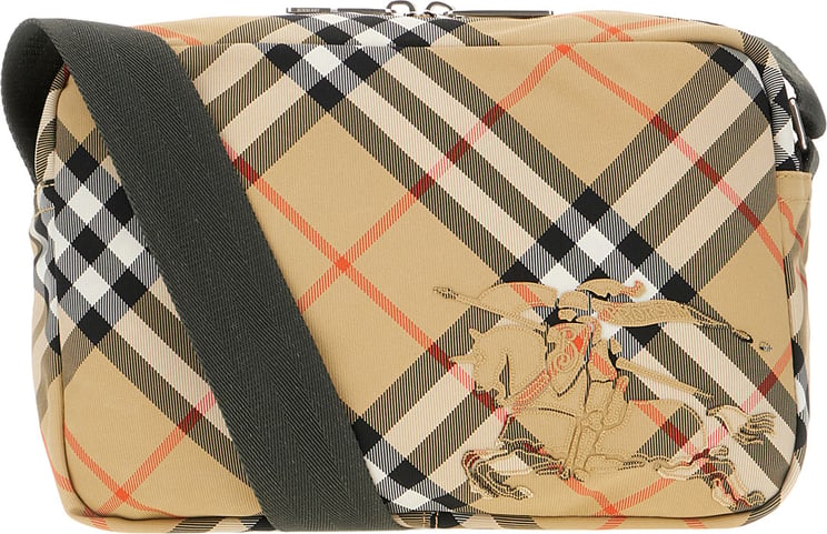 Burberry Burberry Embroidered polyester blend crossbody bag