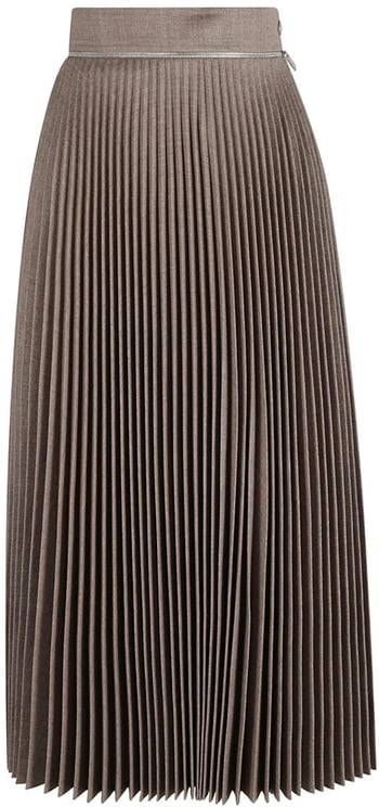 Burberry High-Waisted Pleated Skirt With Sophisticated Flow