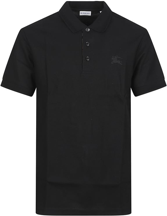Burberry Cotton Polo Shirt with Equestrian Knight Design