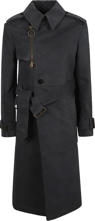 Burberry Double-Breasted Tailored Coat With Asymmetrical Collar