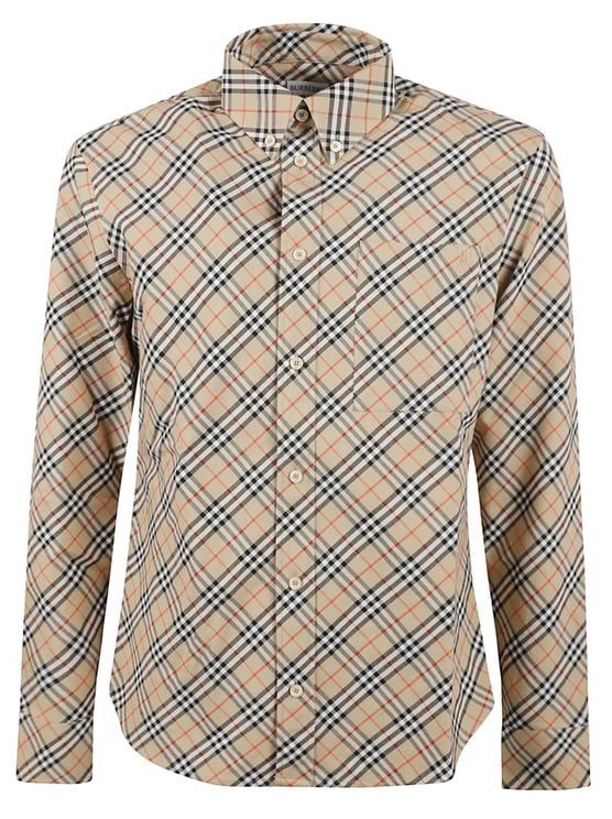 Burberry Plaid Button-Down Shirt With Tailored Fit