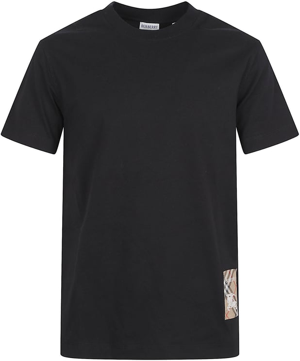 Burberry Cotton T-shirt with Ribbed Neckline
