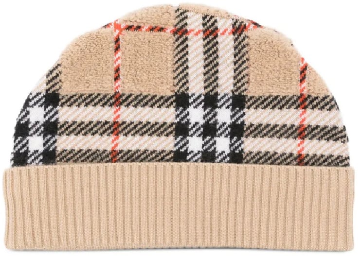 Burberry towelling chk beanie divers