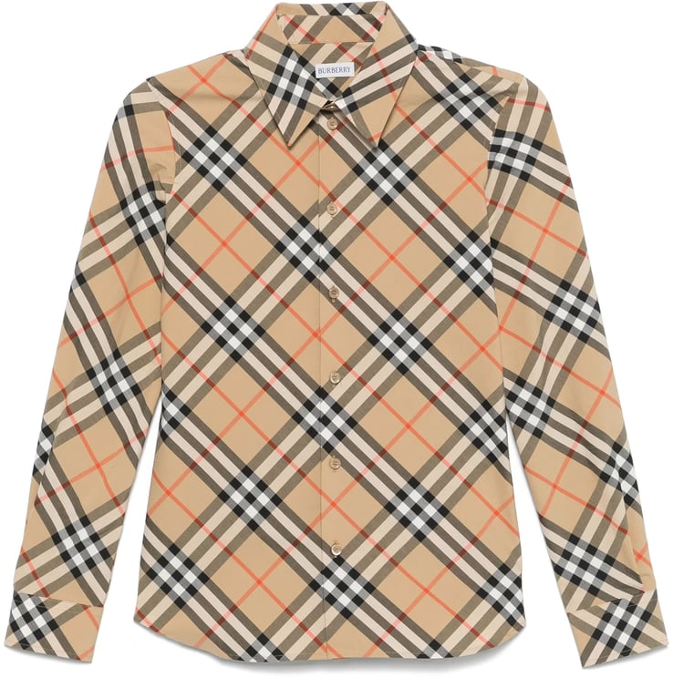 Burberry Beige Vintage Check Organic Cotton Shirt