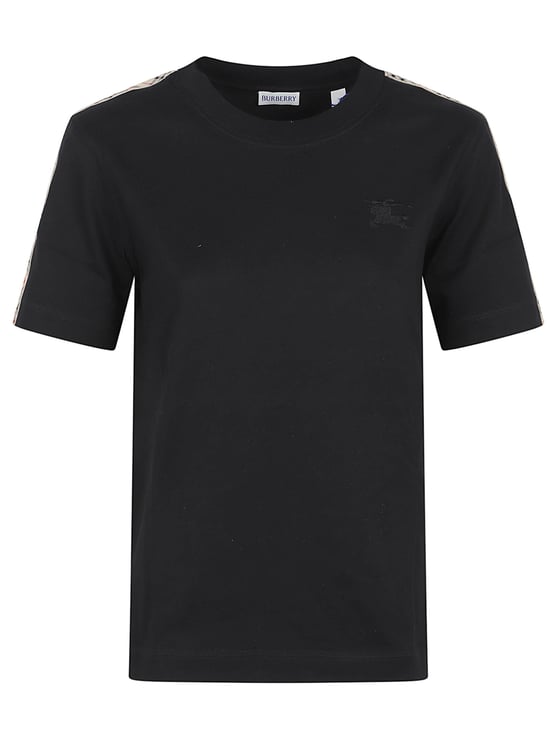 Burberry Short-Sleeved T-Shirt with Tonal Embroidery
