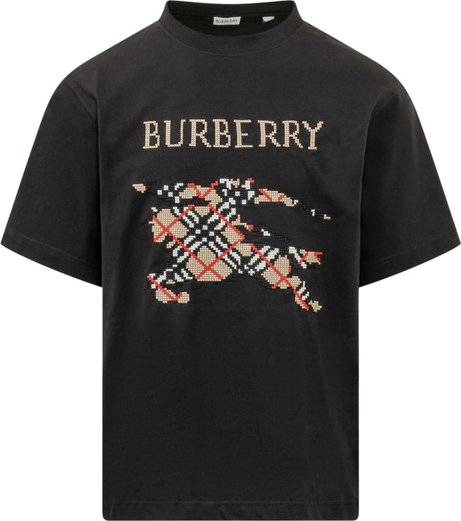 Burberry T-shirt Ryan con Stampa Knight Frontale