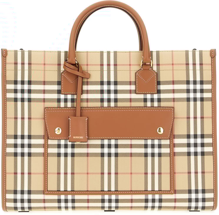 Burberry Burberry Printed canvas medium Freya shopping bag