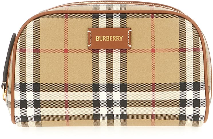 Burberry Burberry Embroidered fabric clutch