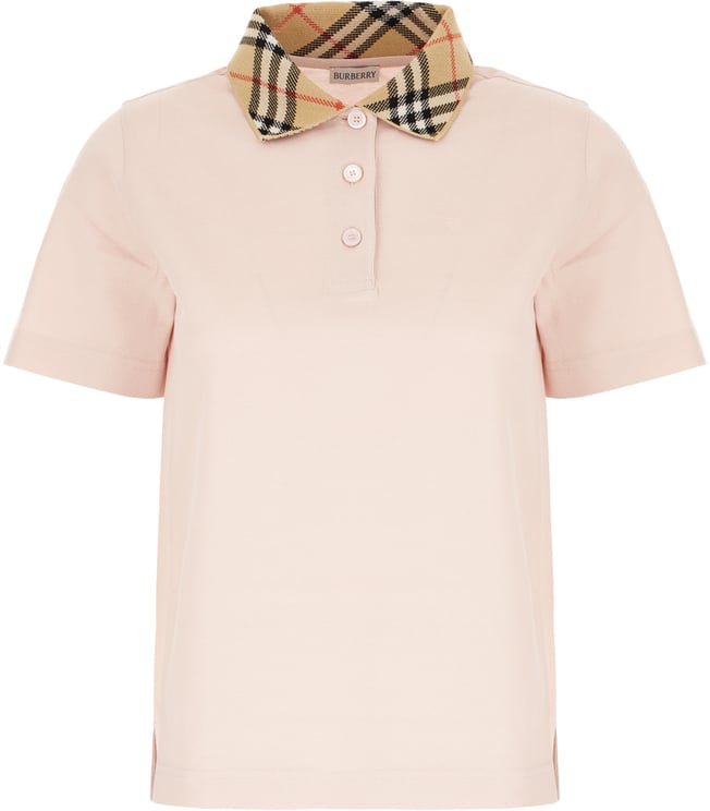 Burberry Burberry Pink piquet polo shirt