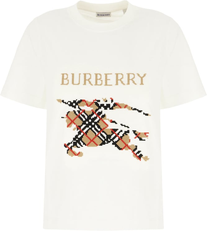 Burberry Burberry Ivory cotton t-shirt