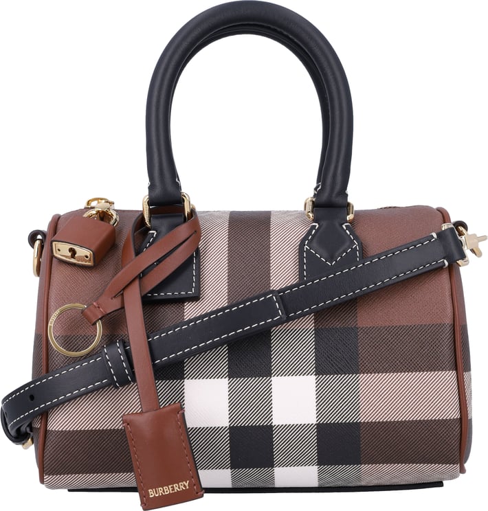 Burberry Ll Mn Bowling Bag Gc9 Dark Birch Brown