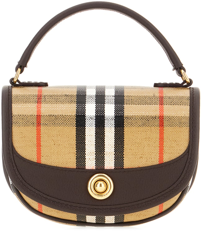 Burberry Burberry Embroidered canvas handbag