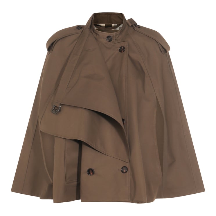 Burberry Brown Cotton Trench Coat