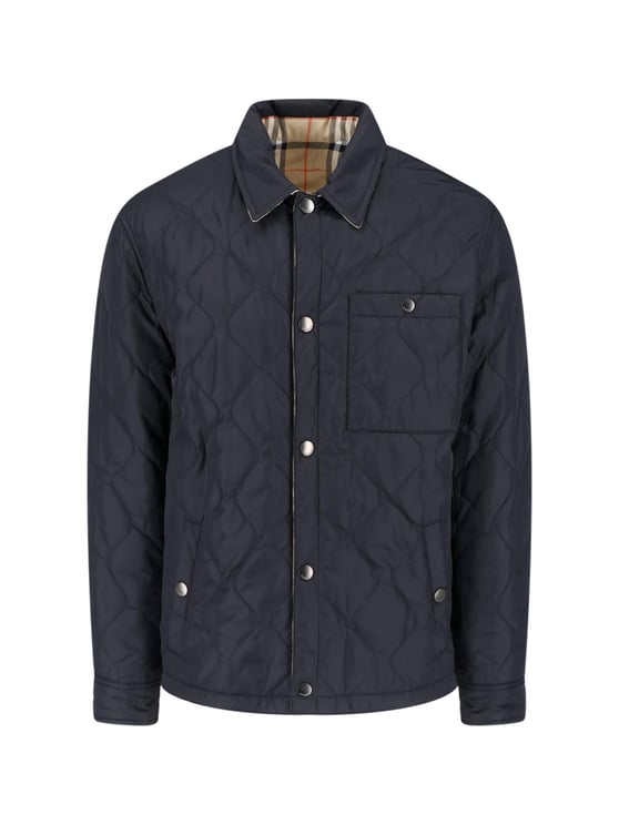 Burberry Reversible Quilted Jacket with Diamond-Stitched Design