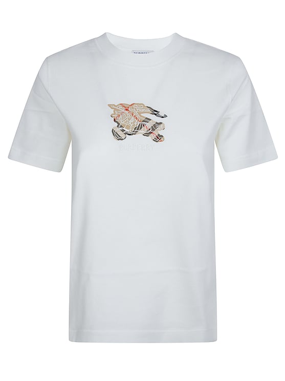 Burberry Short-Sleeved T-Shirt with Equestrian Knight Applique