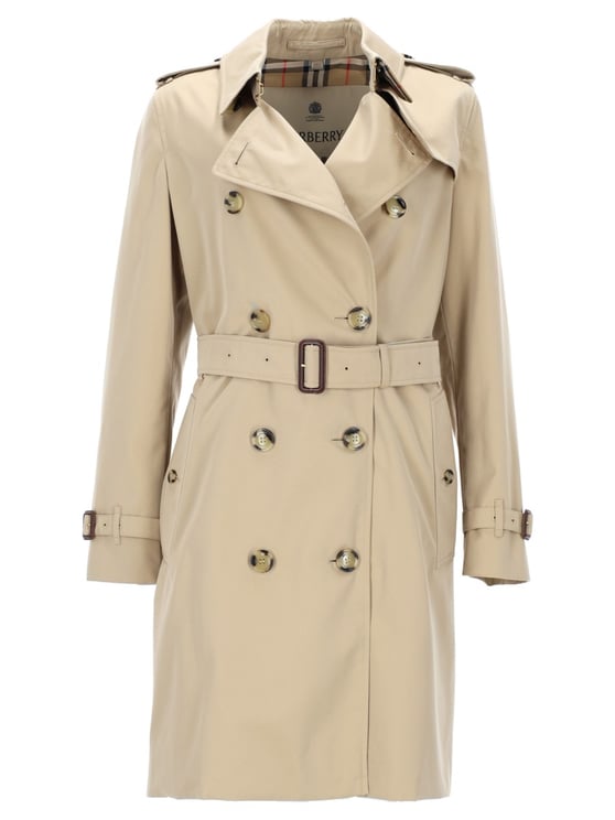 Burberry Heritage Kensington Cotton Double-Breasted Trench Coat