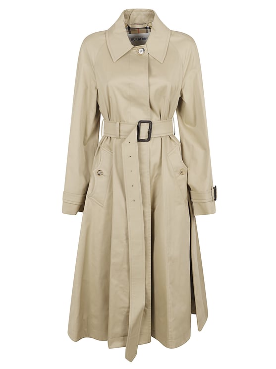 Burberry Beige Trench Coat with Classic Collar