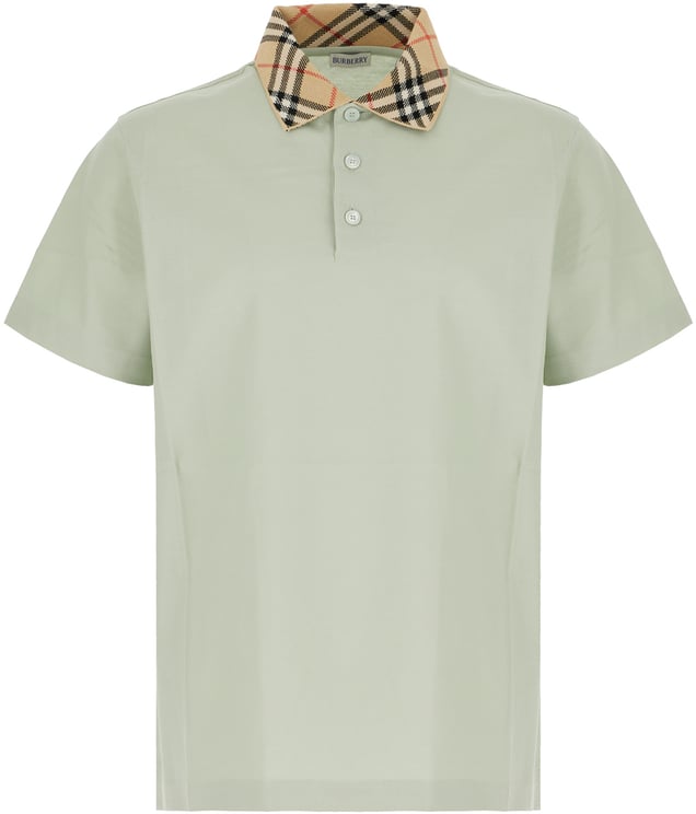 Burberry Burberry Mint green piquet polo shirt