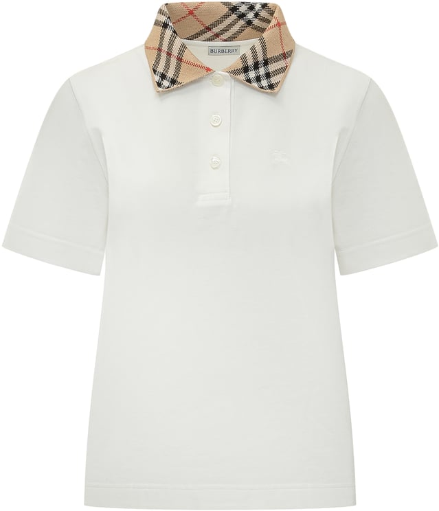 Burberry Polo con Motivo Check