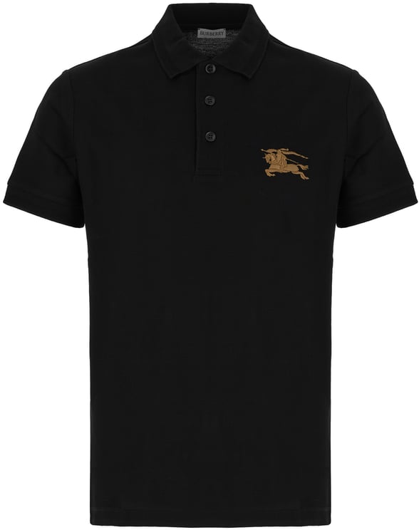 Burberry Burberry Black piquet polo shirt